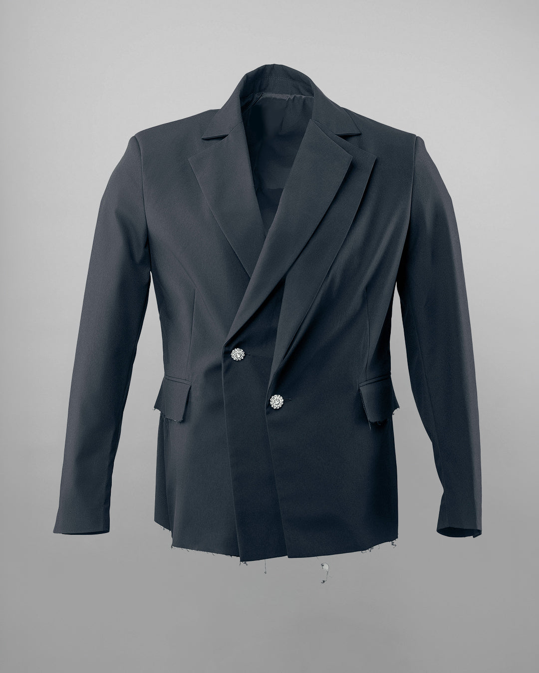 The Laureate Asymmetrical Black Suit