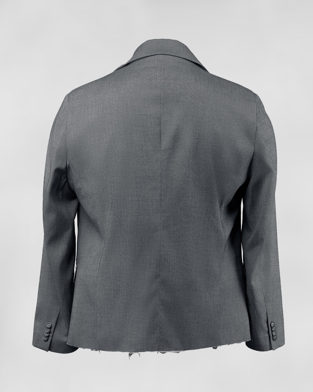 The Laureate Asymmetrical Grey Suit Jacket
