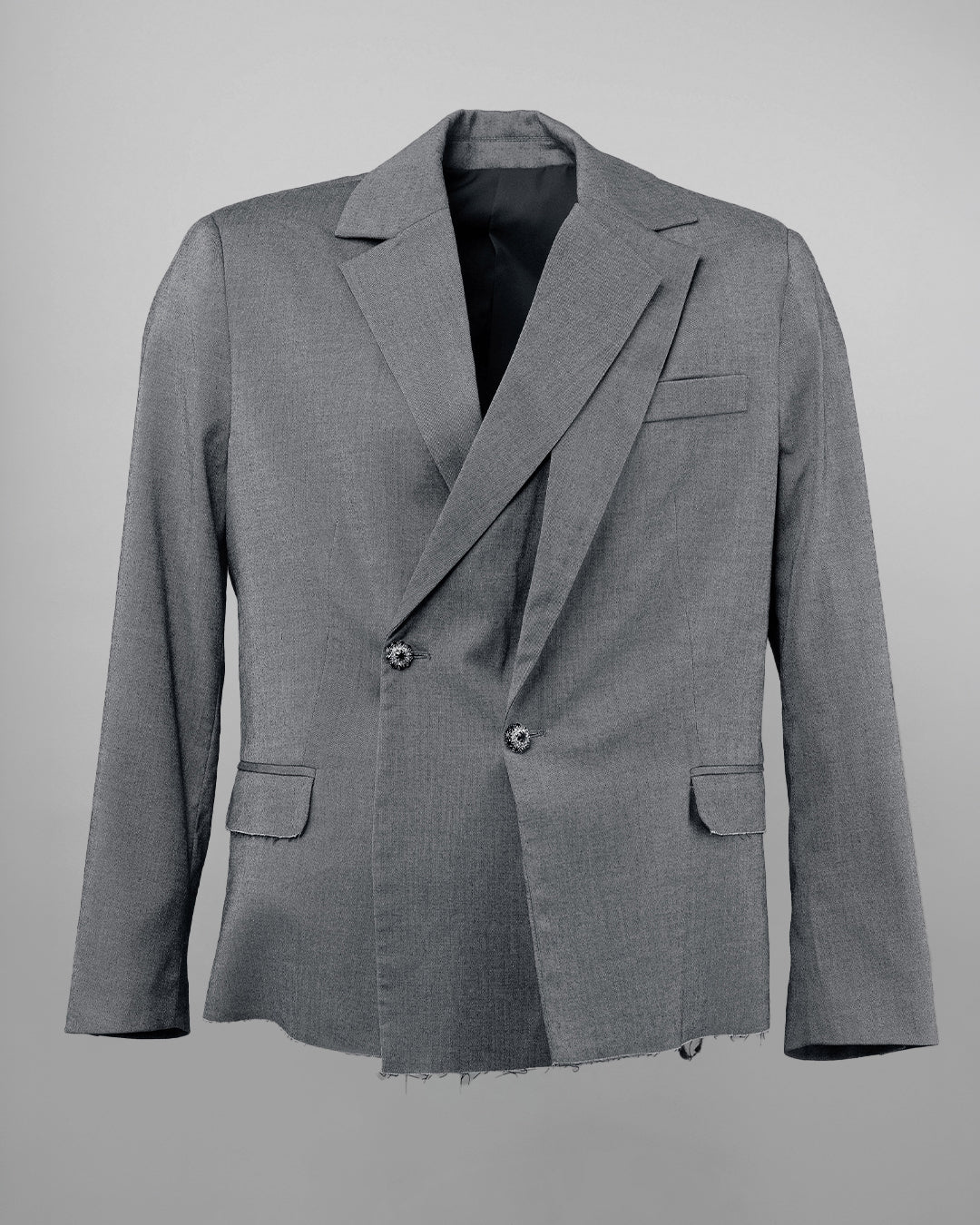 The Laureate Asymmetrical Grey Suit
