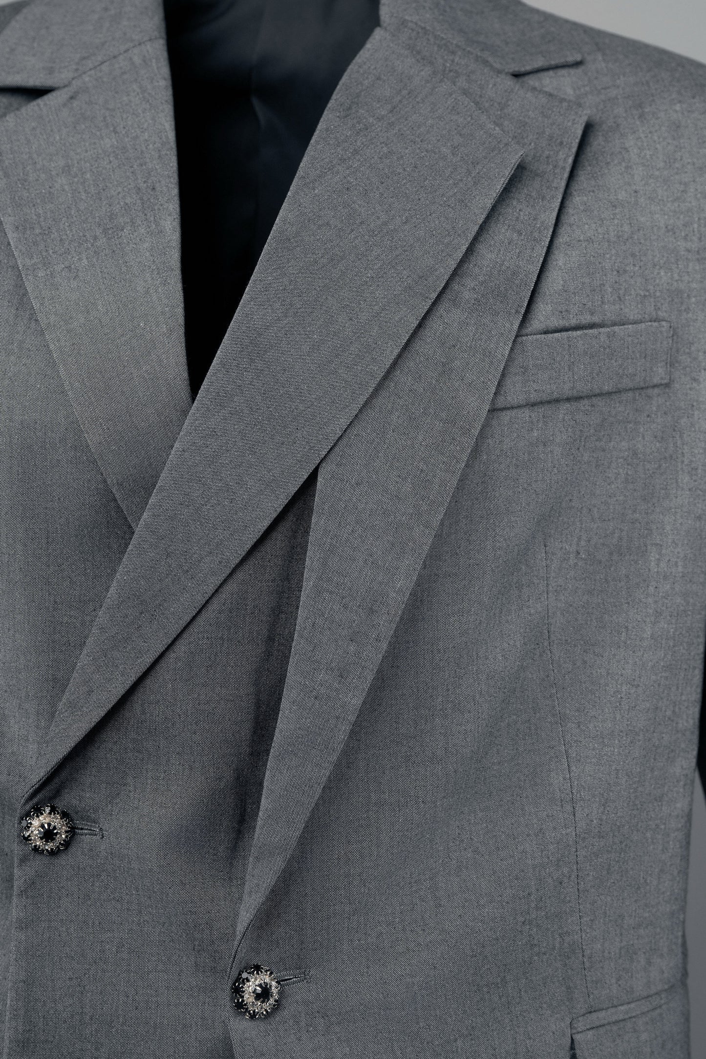 The Laureate Asymmetrical Grey Suit
