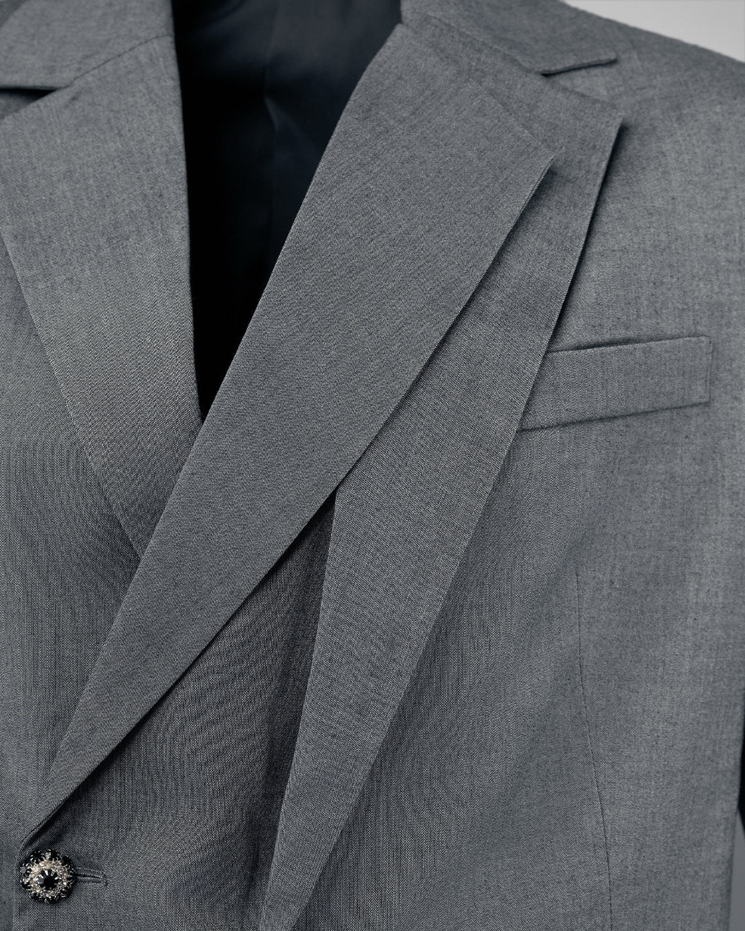 The Laureate Asymmetrical Grey Suit