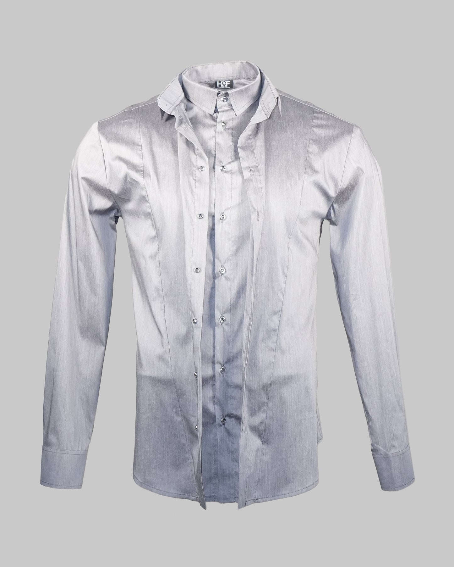 Double Collar Shirt Grey