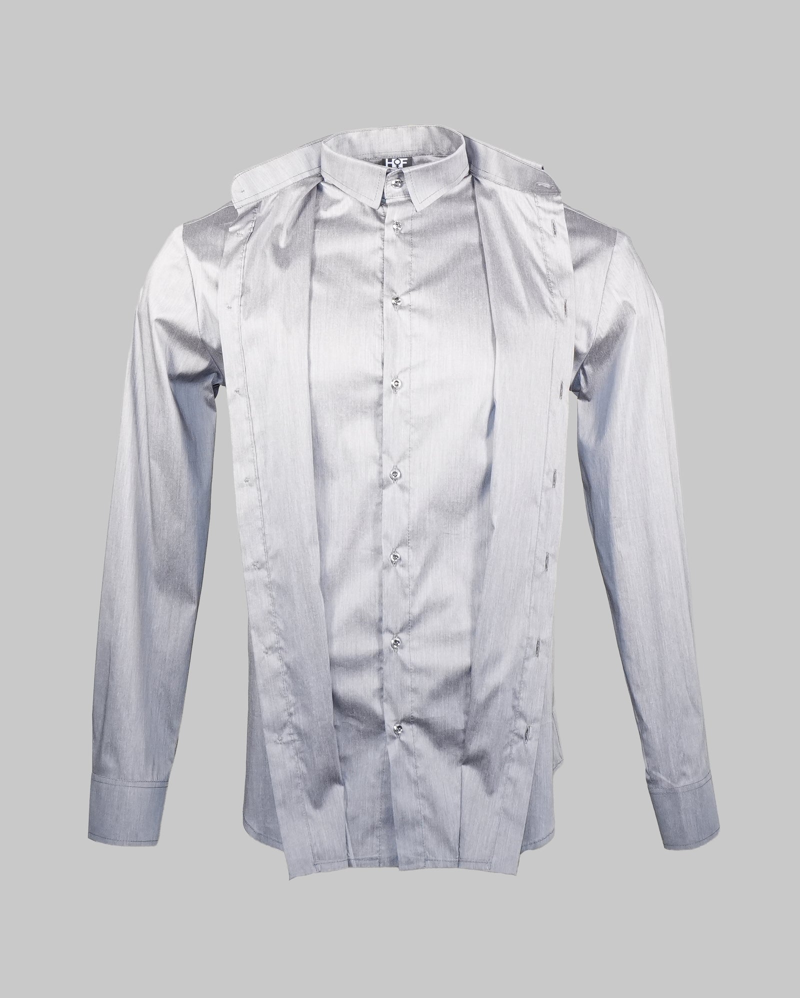 Double Collar Shirt Grey