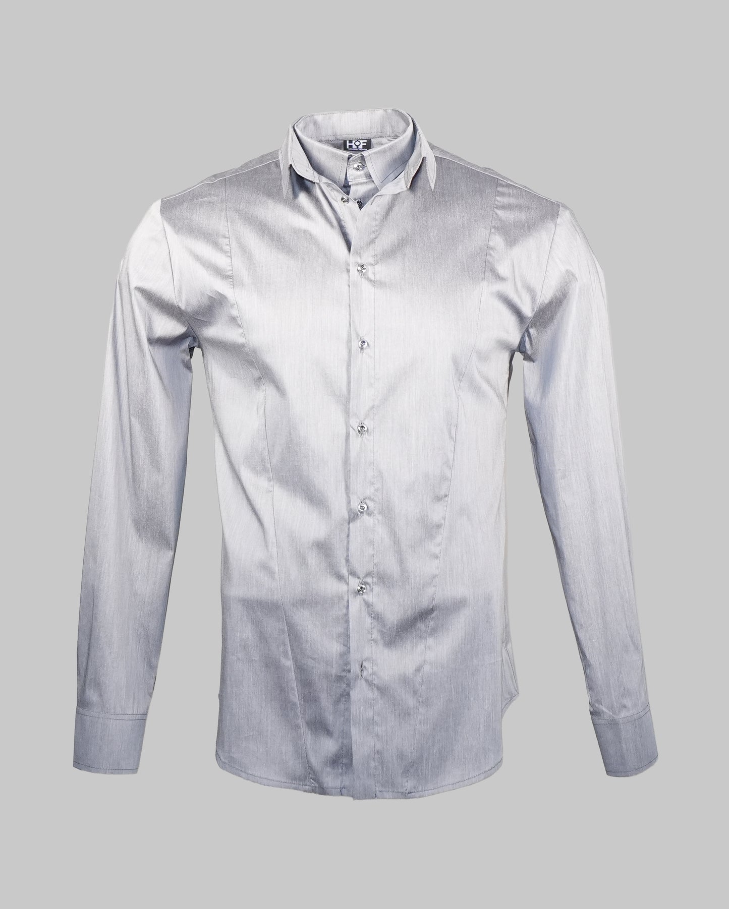 Double Collar Shirt Grey