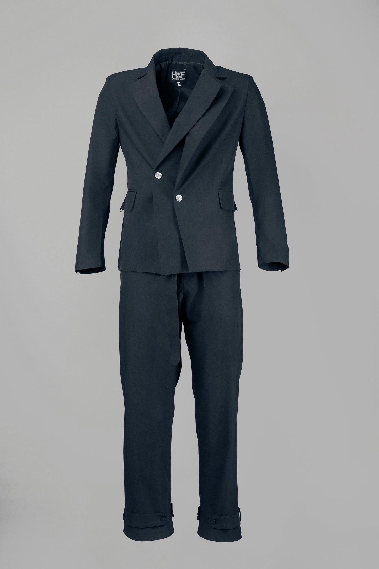 The Laureate Asymmetrical Black Suit