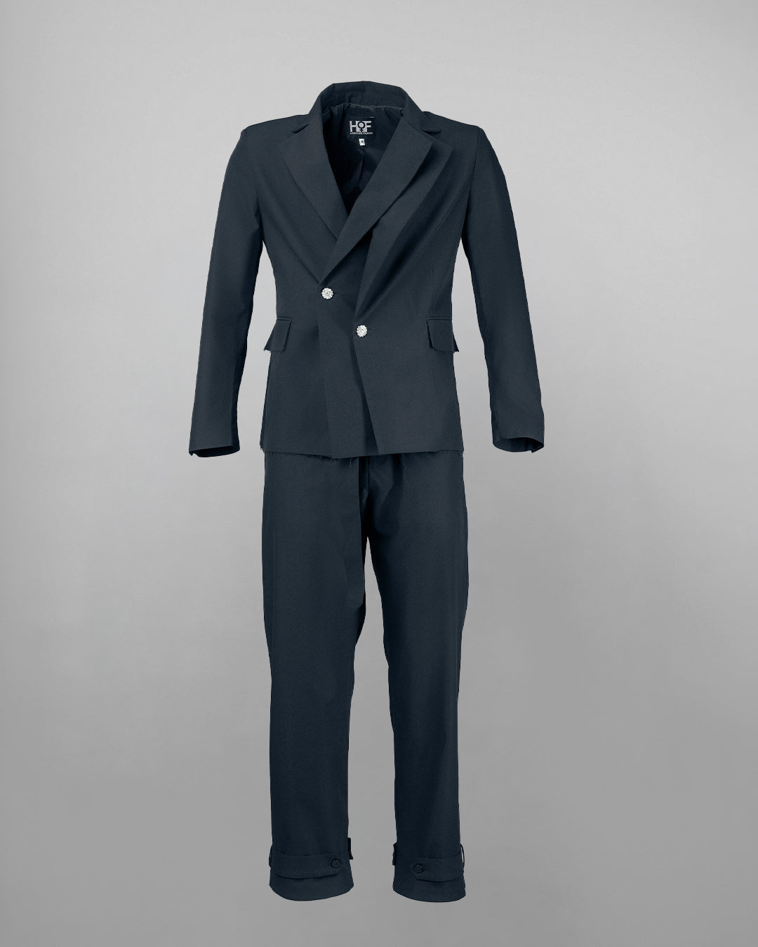 The Laureate Asymmetrical Black Suit