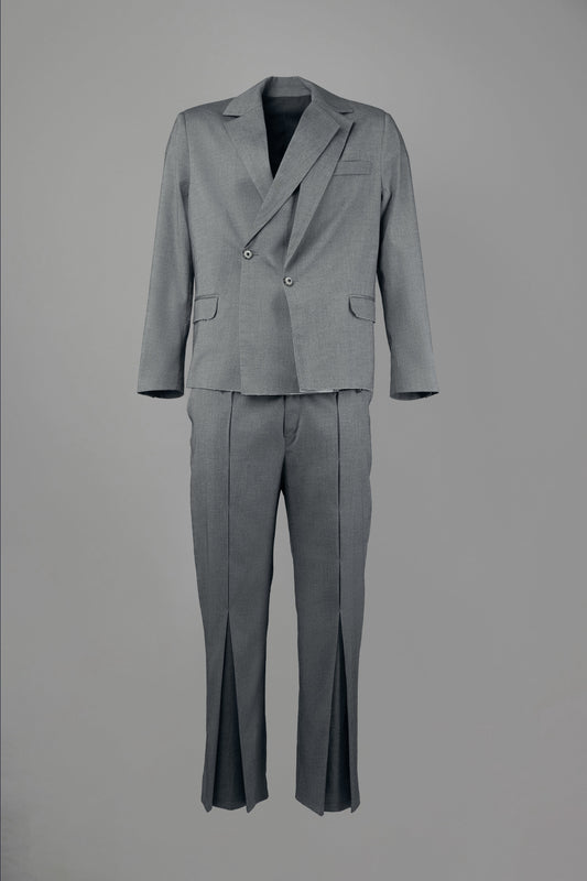 The Laureate Asymmetrical Grey Suit