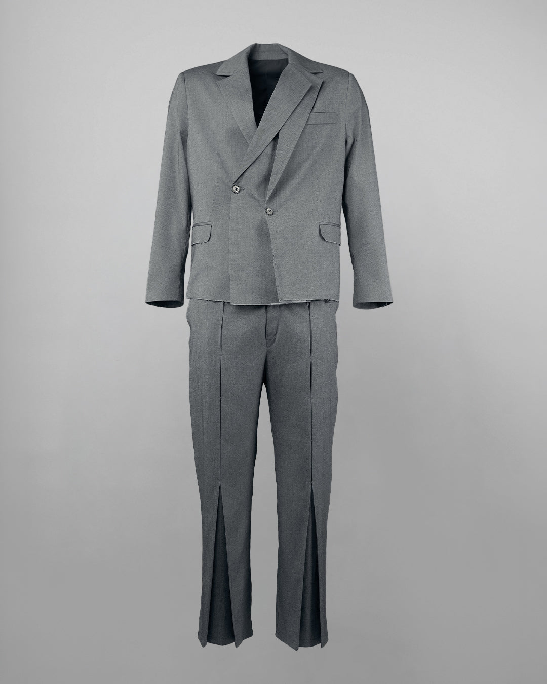The Laureate Asymmetrical Grey Suit